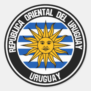 Embleem in de Uruguayronde Ronde Sticker