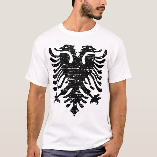 embleem van Albanese adelaars T-shirt (Voorkant)