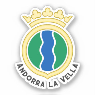 Embleem van Andorra la Vella Sticker