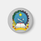 Embleem van Angola Magneet (Voorkant)