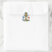 embleem van bahamas driehoek sticker (Tas)