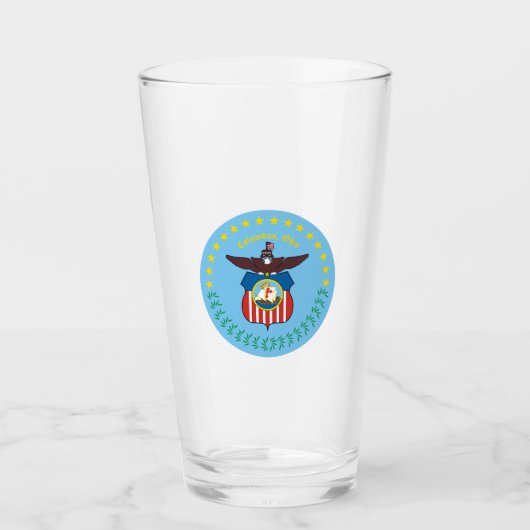 Embleem van Columbus, Ohio Glas (Voorkant)