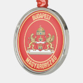 Embleem van de Boedapest-ronde Metalen Ornament (Links)