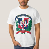 embleem van de dominicaanse republiek t-shirt (Voorkant)