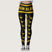 Embleem van de Maagdeneilanden Leggings (Voorkant)
