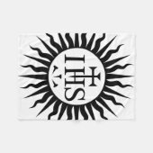 Embleem van de Maatschappij van Jezus Fleece Deken (Voorkant (Horizontaal))