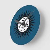 Embleem van de Maatschappij van Jezus Ronde Klok (Hoek)