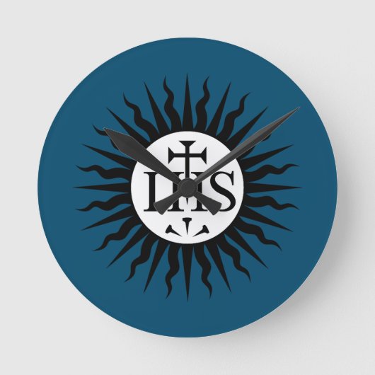 Embleem van de Maatschappij van Jezus Ronde Klok (Voorkant)