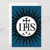 Embleem van de Maatschappij van Jezus Save The Date (Voorkant / Achterkant)