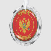 Embleem van de Montenegro-ronde Ornament (voorkant)
