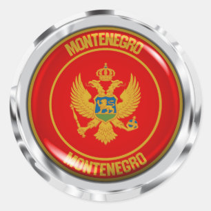 Embleem van de Montenegro-ronde Ronde Sticker