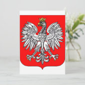 Embleem van de Poolse uitnodigingen (Staand voorkant)