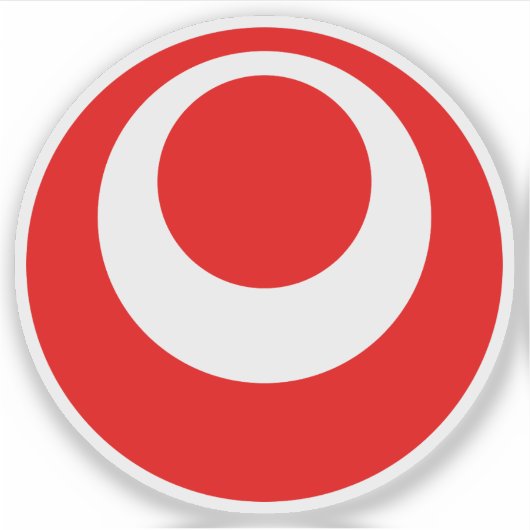Embleem van de prefectuur Okinawa, Japan Sticker (Voorkant)