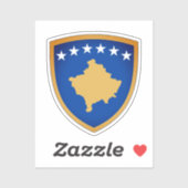 Embleem van de Republiek Kosovo Sticker (Vel)