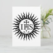 embleem van de Sociëteit van Jezus Kaart (Staand voorkant)