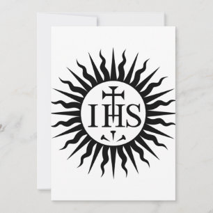 embleem van de Sociëteit van Jezus Monogram Kaart