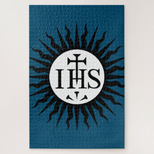 embleem van de Sociëteit van Jezus Monogram Legpuzzel