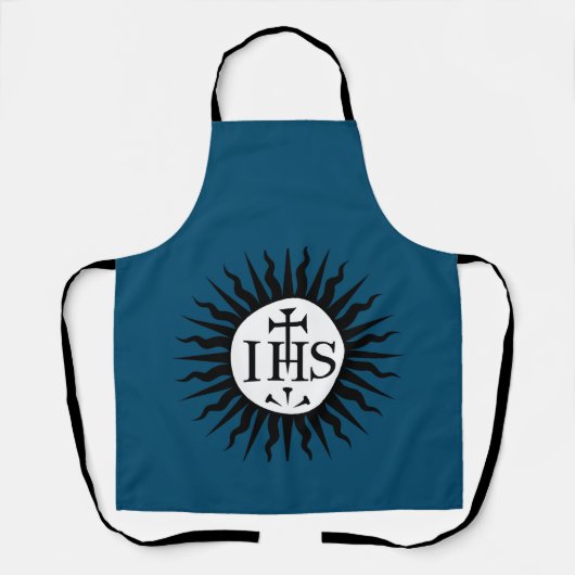 embleem van de Sociëteit van Jezus Monogram Schort (Voorkant)