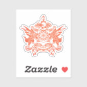 Embleem van de staat Sikkim - INDIA Sticker (Vel)