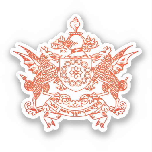 Embleem van de staat Sikkim - INDIA Sticker (Voorkant)