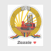 Embleem van de Volksrepubliek Roemenië (1948) Sticker (Vel)