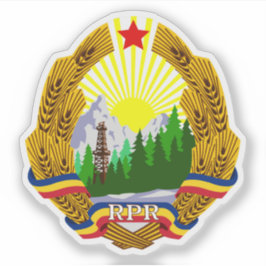 Embleem van de Volksrepubliek Roemenië (1952-1966) Sticker