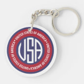 embleem van de VS Sleutelhanger (Achterkant)