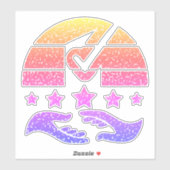 Embleem van Eenheid - Vieren van Samenwerkingsvert Sticker (Vel)