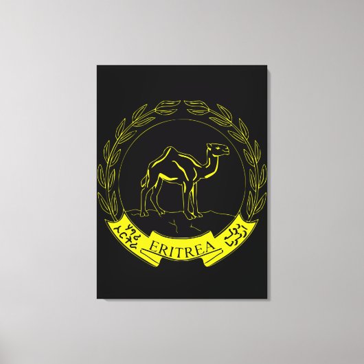 Embleem van Eritrea Poster Canvas Afdruk (Voorkant)