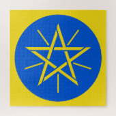 embleem van ethiopia legpuzzel (Horizontaal)