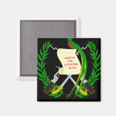 embleem van guatemala magneet (Voorkant / Achterkant)