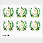 embleem van guatemala vierkante sticker (Vel)