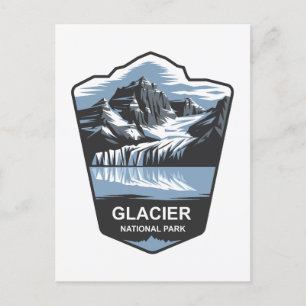 Embleem van het Glacier National Park Briefkaart