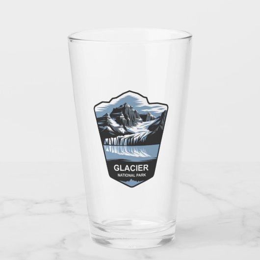 Embleem van het Glacier National Park Glas (Voorkant)
