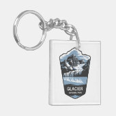 Embleem van het Glacier National Park Sleutelhanger (Voorkant Links)