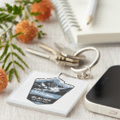 Embleem van het Glacier National Park Sleutelhanger (Voorkant Rechts)