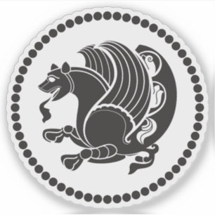 Embleem van het Sassanidische Rijk (Simurgh), Iran Sticker