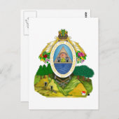 embleem van honduras briefkaart (Voorkant / Achterkant)