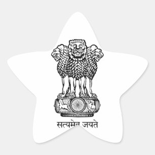 embleem van india ster sticker