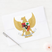 embleem van indonesië vierkante sticker (Envelop)