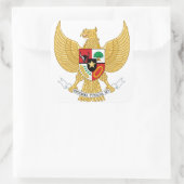 embleem van indonesië vierkante sticker (Tas)