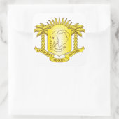 embleem van ivoorkust vierkante sticker (Tas)