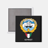 Embleem van Koeweit Magneet (Voorkant / Achterkant)