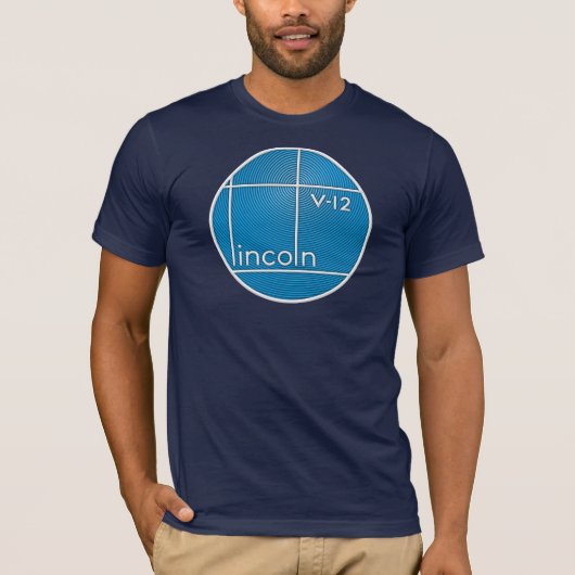 embleem van Lincoln V-12 T-shirt (Voorkant)