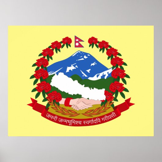 Embleem van Nepal Poster (Voorkant)