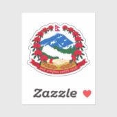 Embleem van Nepalese Sticker op het plein (Vel)