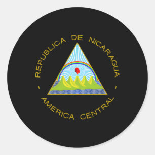 Embleem van Nicaragua Ronde Sticker