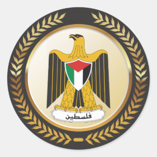 Embleem van Palestina Ronde Sticker