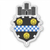 Embleem van Pittsburgh, Pennsylvania Vinyl Sticker (Voorkant)