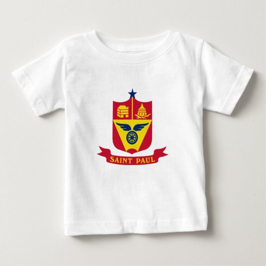 Embleem van St Paul, Minnesota Baby T-Shirt (Voorkant)